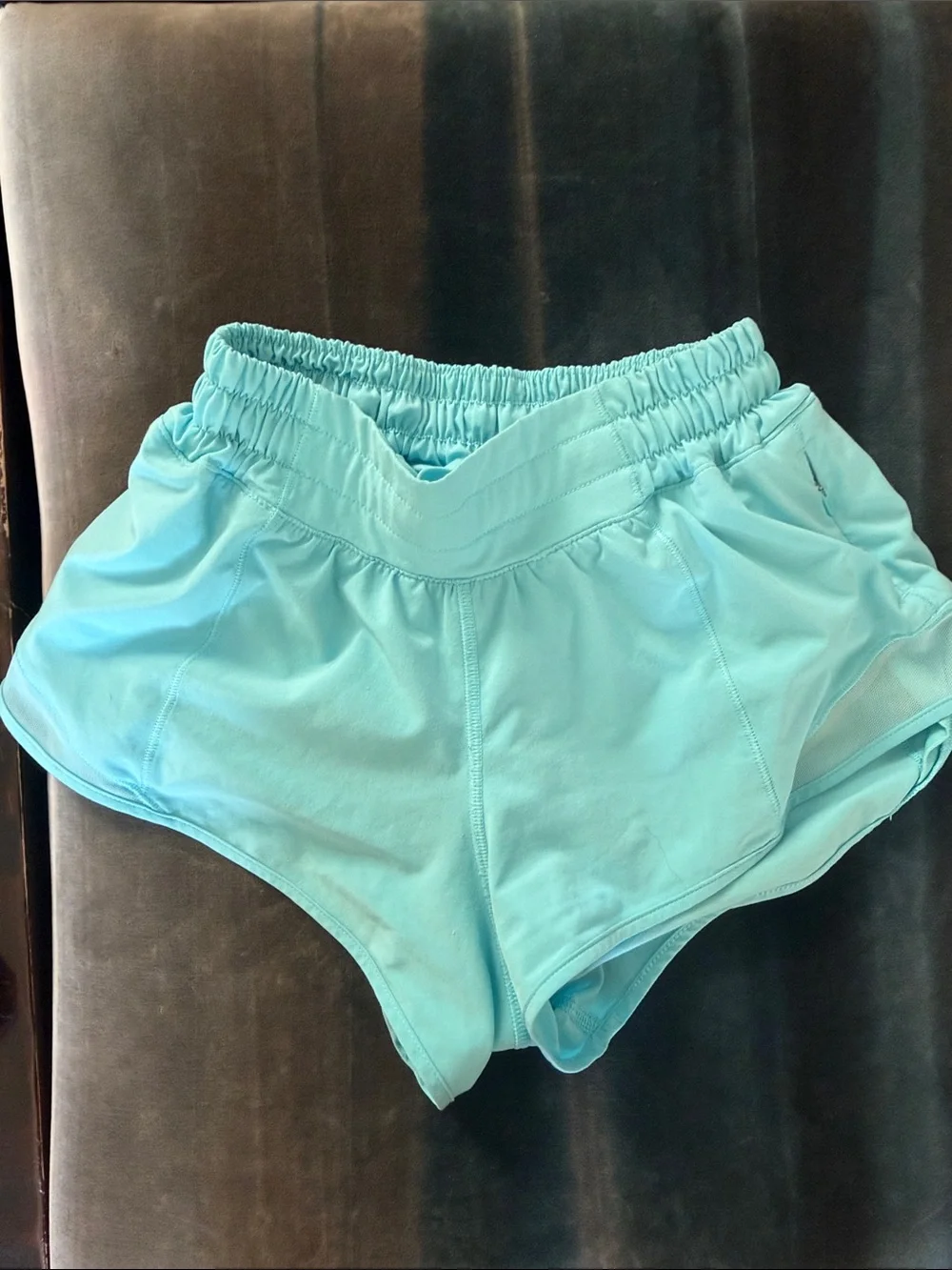 icy, blue lulu Shorts - Lightweight Running Shorts